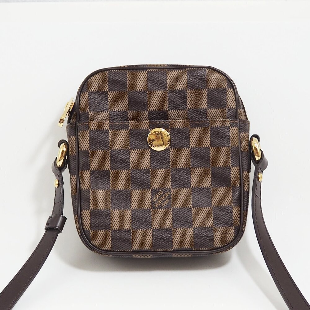 Louis Vuitton Rift Shoulder Bag Damier Ebene Brown